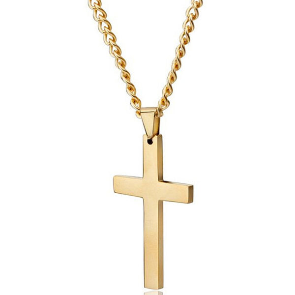 Classic Cross Necklace Men's Pendant Fashion Stainless Steel Jewelry - Image 5