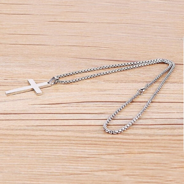 Classic Cross Necklace Men's Pendant Fashion Stainless Steel Jewelry - Image 7