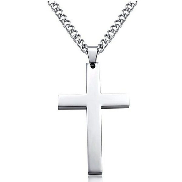 Classic Cross Necklace Men's Pendant Fashion Stainless Steel Jewelry - Image 6